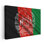 Drapeau de l'Afghanistan flottant - reproduction d'art sur toile