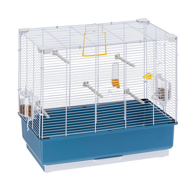 55cm Flat Top Table Top Bird Cage with Perch