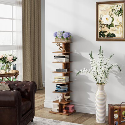8-Tier Narrow Vertical Bookshelf