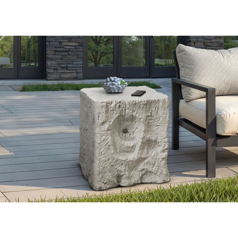 Table d'appoint d'extérieur moderne 25 "h, Gris