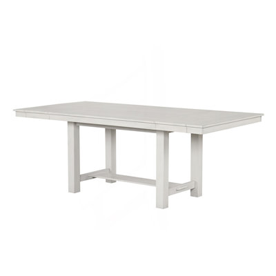 Table de salle à manger avec feuilles et base à tréteaux