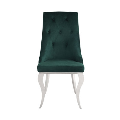 Chaise d'appoint capitonnée Dominik