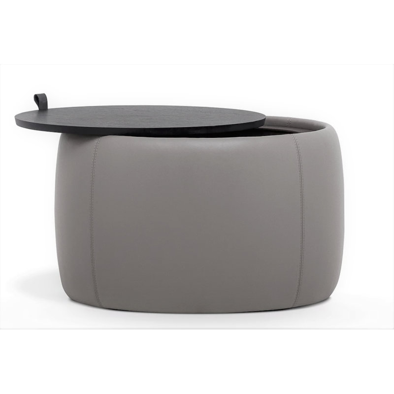 Table basse avec rangement Planète, Gris clair