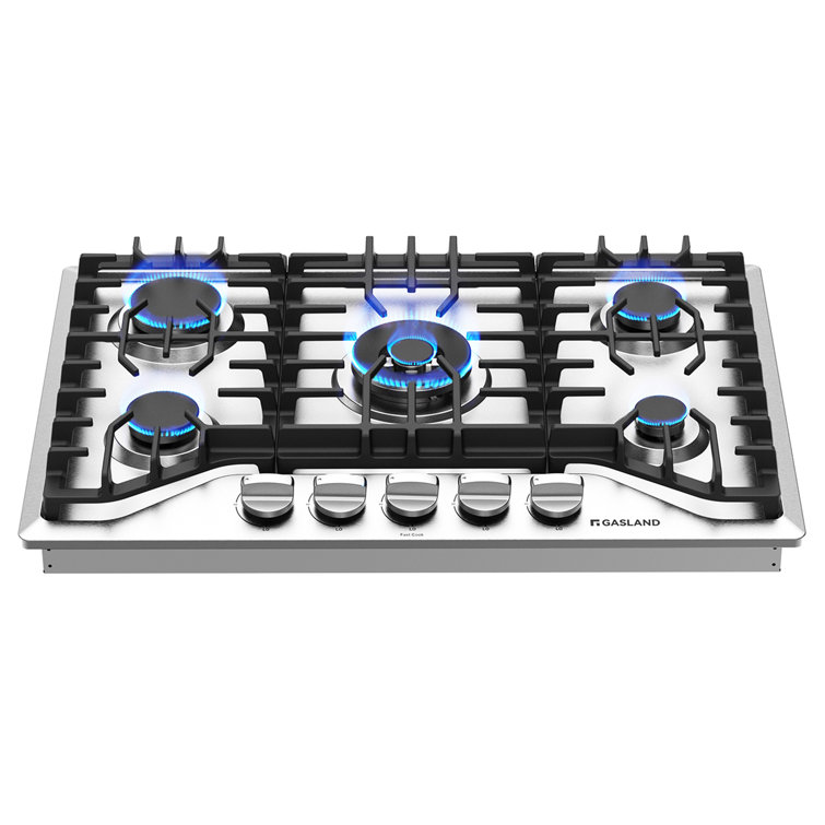 30'' Gas 5 Burner Cooktop with Dual Size Power Burner