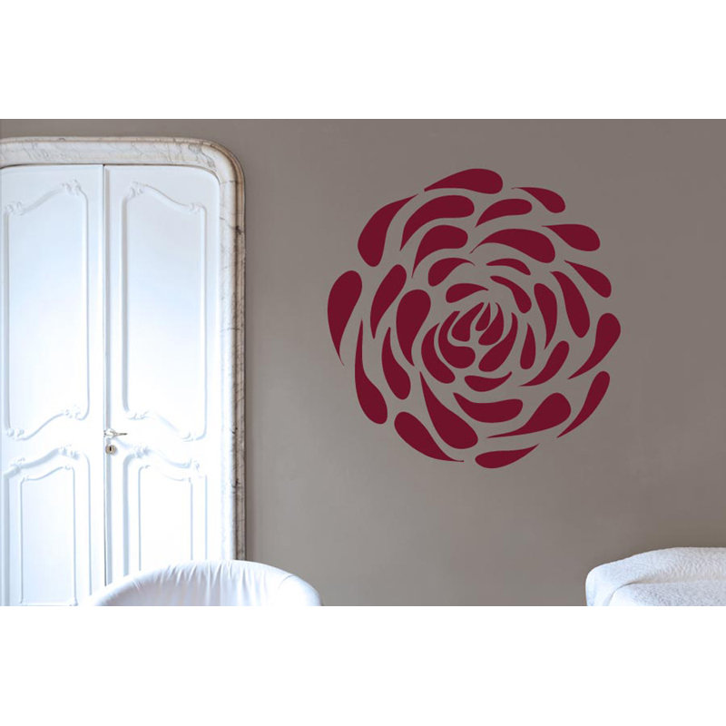 Plants & Flowers Wall Decal, Burgundy
