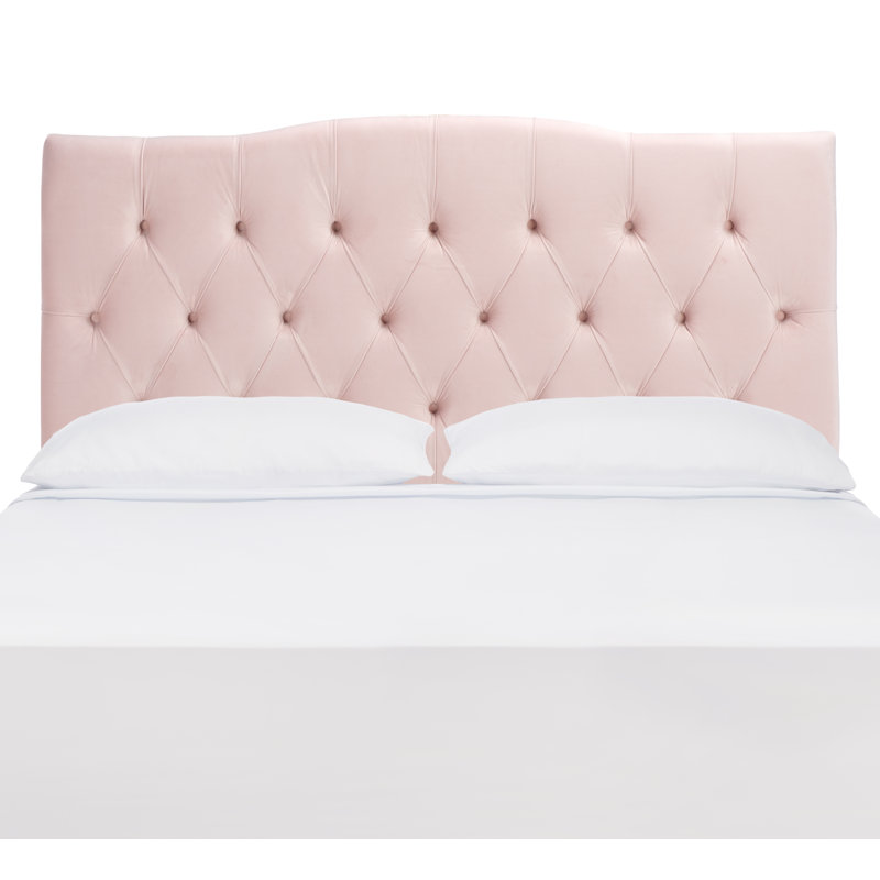 Nicastro Upholstered Panel Headboard, Queen, Blush