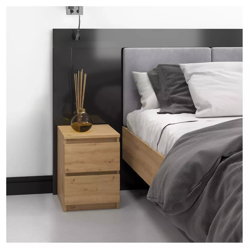 30cm W Laminate Bedside Table