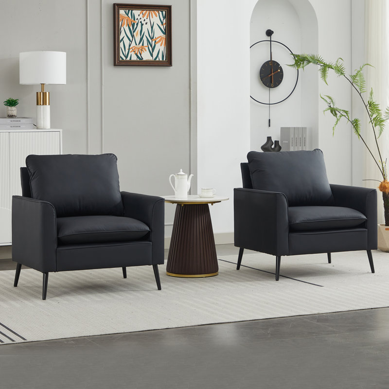 Fauteuil de loisir Catic, Noir