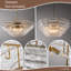 Grand lustre rond rond en verre doré à 12 niveaux de luxe Whistler (ampoules incluses)-1999081328-1999268917