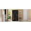Armoire 3 portes avec miroir, armoire avec tringle et 3 tablettes fixes-2074900379