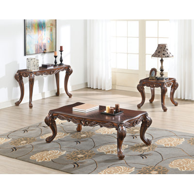 Table basse et 2 tables de bout