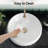 KES Round Bathroom Vessel Sink Ceramic White Bowl Sink Coutertop RV Bathroom Above Counter