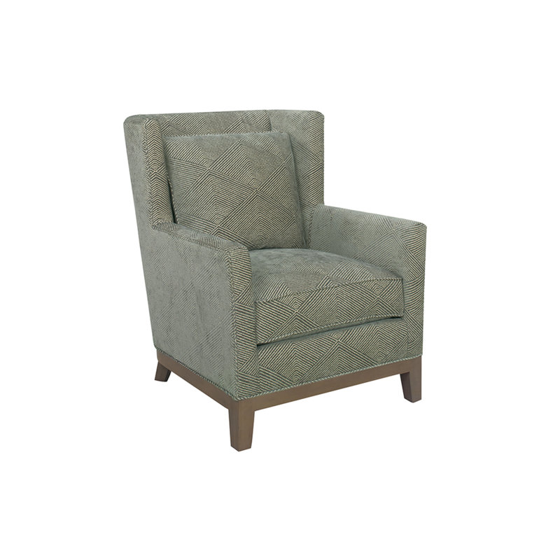 Shadow Play Atlas Chair, Green Polyester Blend
