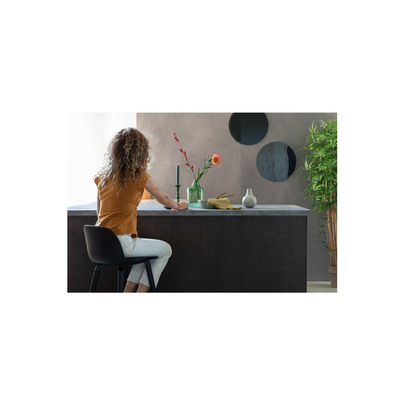Albert Counter Stool with Solid Wood Frame, Counter Stool (26” Seat Height)