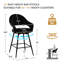 Tabouret de comptoir pivotant rembourré avec dossier incurvé et structure en métal (ensemble de 4)-562760717-562760719