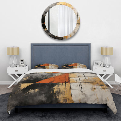 Lyrical Abstraction Collage I - Abstract Collages Duvet Cover Set