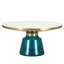 Table basse ronde de 30 po avec plateau en verre fritté et bordure en verre trempé et base en verre trempé-109375845-109375842