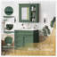 Meuble-lavabo de salle de bain 30 po avec lavabo supérieur, armoire de rangement moderne
