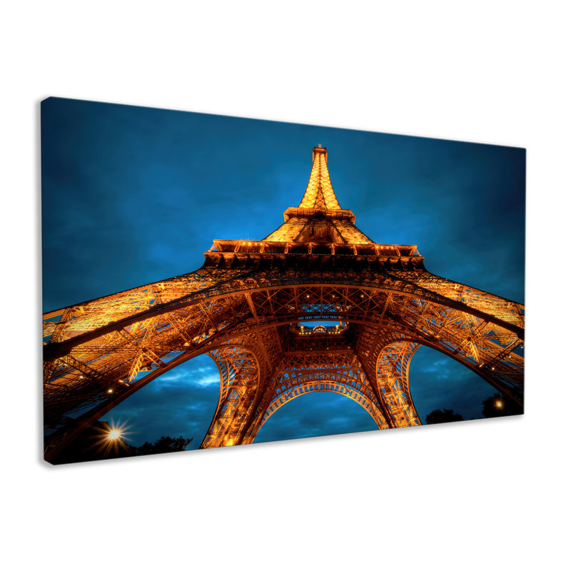 Magnificent Eiffel Tower - Wrapped Canvas Print, 76cm H x 127cm W