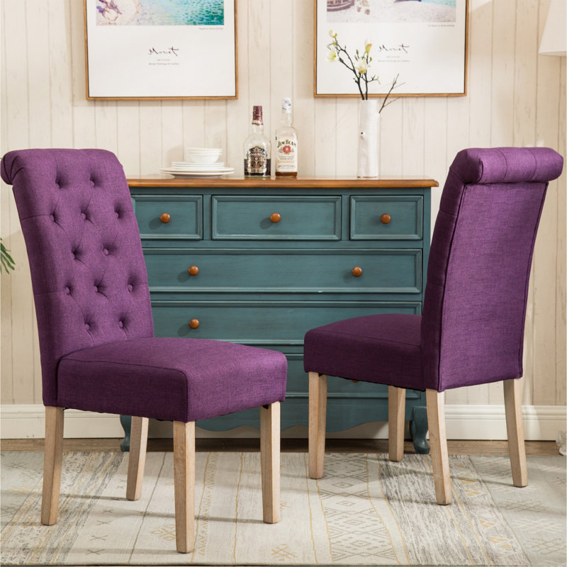 Chaise de salle à manger Parsons, Mauve