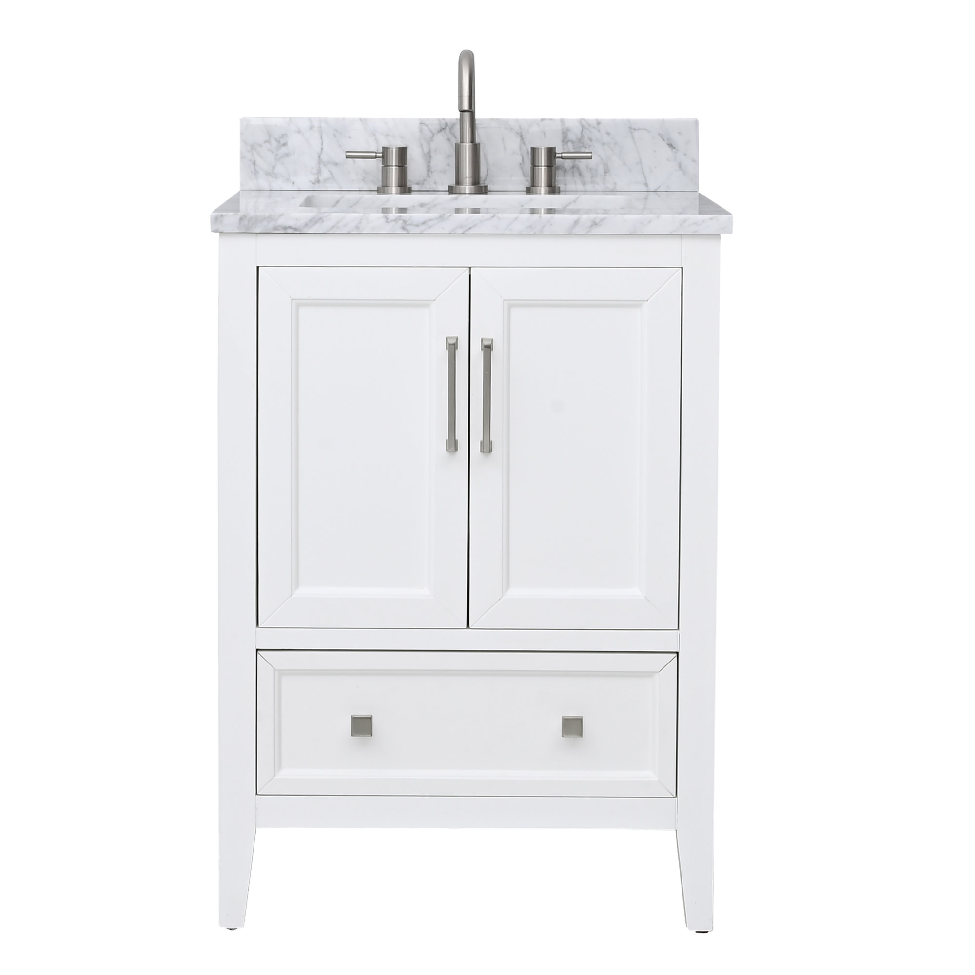Murrieta 25'' Single Bathroom Vanity, 25", White