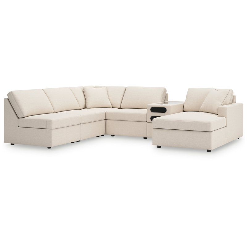 Canapé modulaire 6 pièces avec méridienne Modmax, Orienté à droite