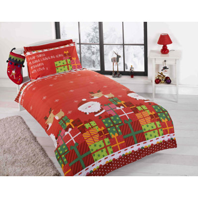 Santa Claus Gifts Duvet Cover Set