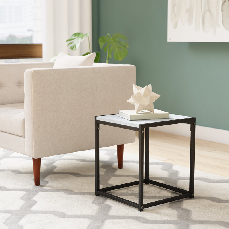 Vroman Sled End Table, Stone