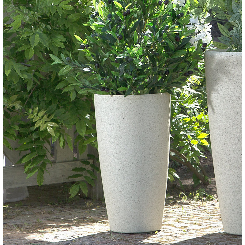 Giselle Pot Planter, White, 75cm H x 39cm W x 39cm D