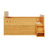 Wooden Full Size Bed With LED Light, Storage Drawers, Wood Color-1519027321