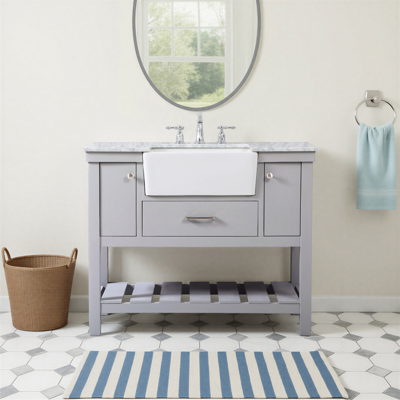 Pelaghia 42'' Single Bathroom Vanity, Gray