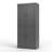 72" Gray Solid Wood Four Door Two Drawer Pantry Or Storage Closet