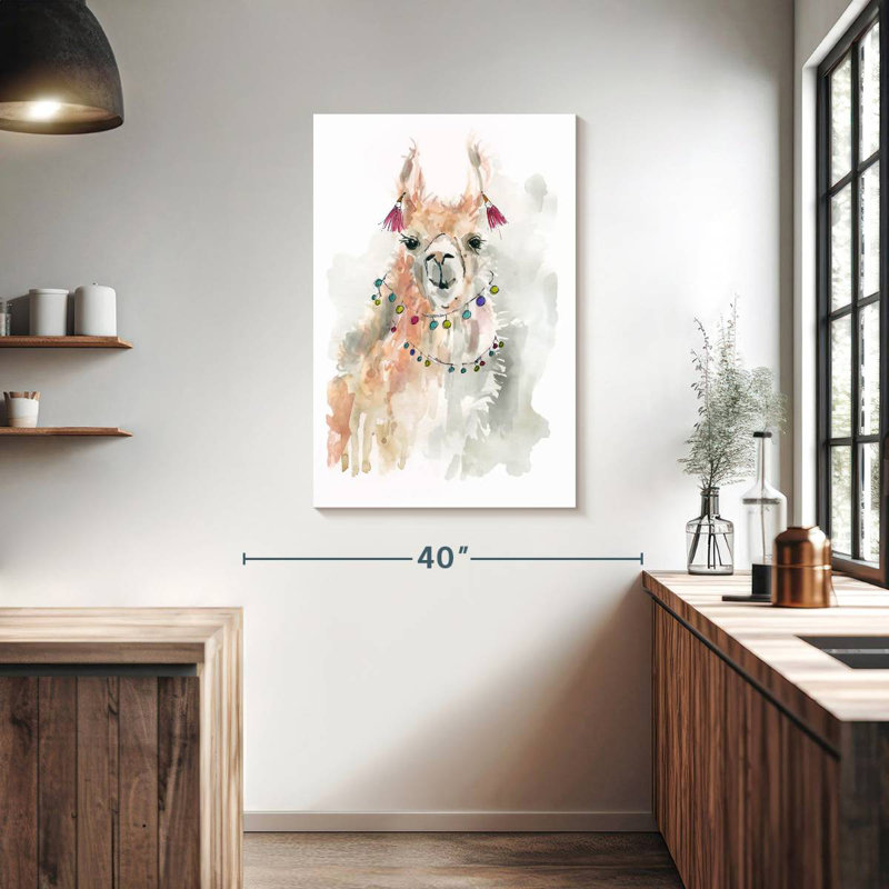 Brampt Llama Drama I, 39" H x 26" W