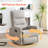 Manual Recliner Chair With Rocker And Swivel In Fabric For Living Room-2065767864