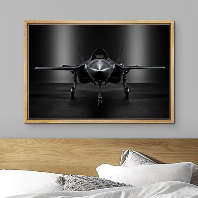 " Fighter Jet In Airplane Hanger "