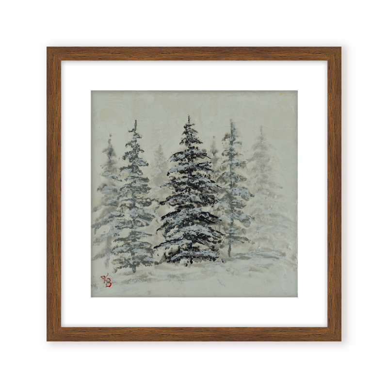 Nature Inspired "Serene Grove" Canvas Wall Art By , 30" H x 30" W, Framed Canvas, Beige