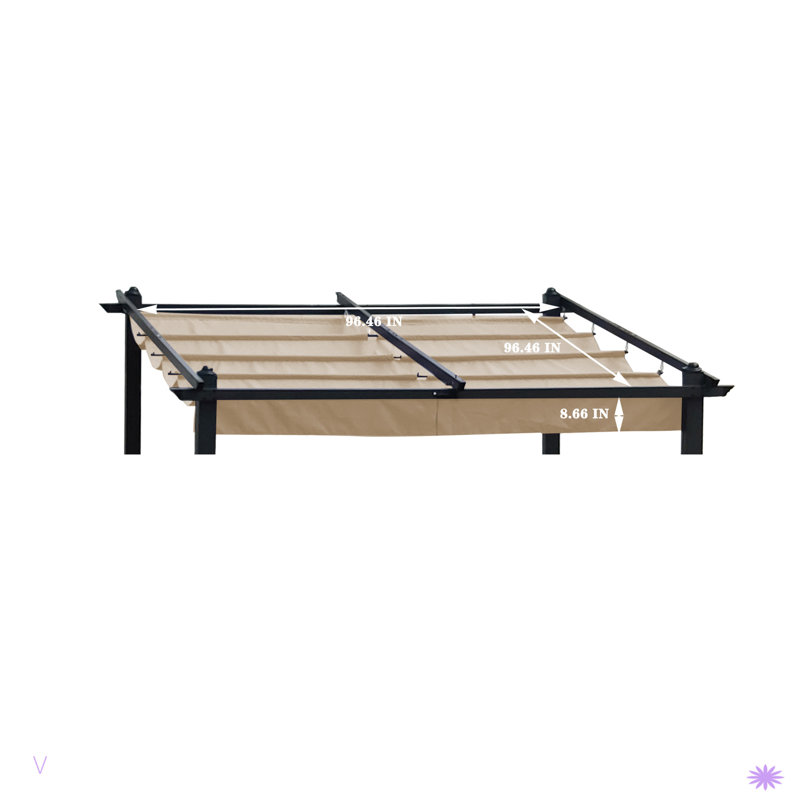 Toile de remplacement pour auvent pour terrasse d'extérieur, Kaki