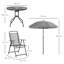 Steel Patio Dining Set Table,