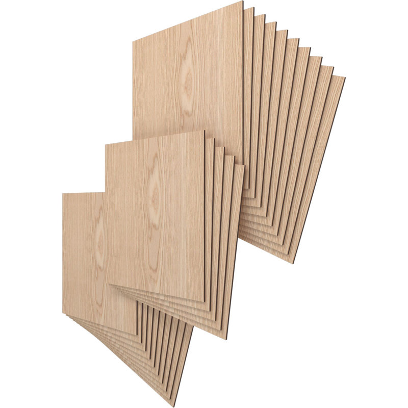 Planches en bois, Chêne, H 23,75 po x l 23,75 po x P 0,25 po