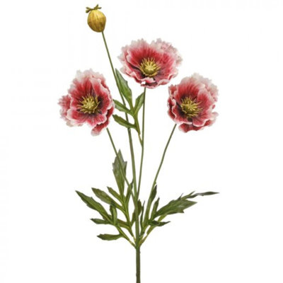 Crème coquelicot vaporisateur X3 avec bourgeon de fleur artificielle