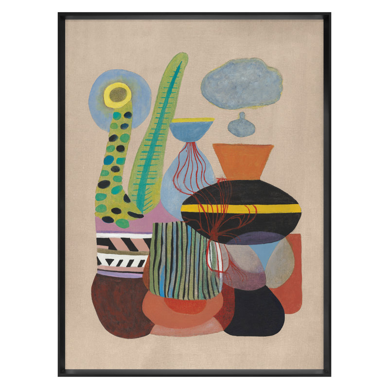 Cactus Garden 3 Print by Angel, James, 26" H x 20" W, Black