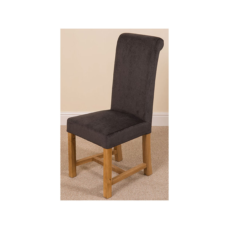 Jasia 51cm H Polyester Upholstered Side Chair, Black
