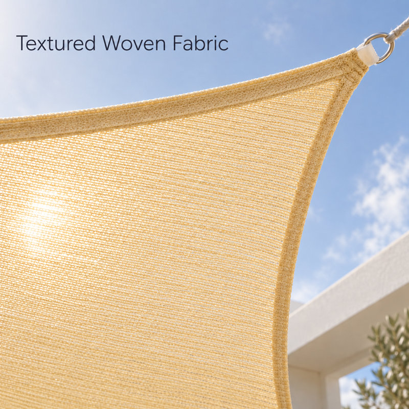Voile d'ombrage royal 200 g / m² Royal Shade, 10 pi x 16 pi, Beige