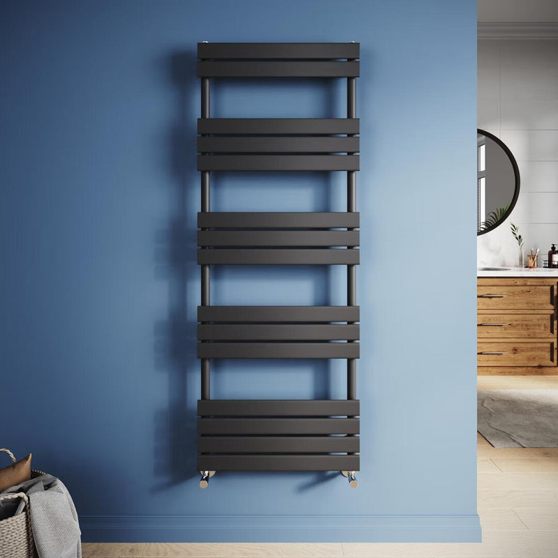 Cartha 15 Wall Towel Rack, Matte Black