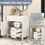 Ensemble de meuble-lavabo sur pied simple 30 po avec lavabo en céramique, armoire et tiroirs-1812363337