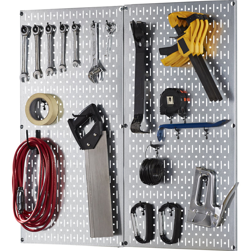 Wall Control Metal Pegboard Organizer Starter Kit & Reviews | Wayfair