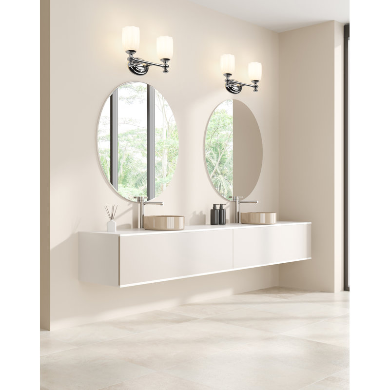 Amrutha 2 Light Vanity, Chrome