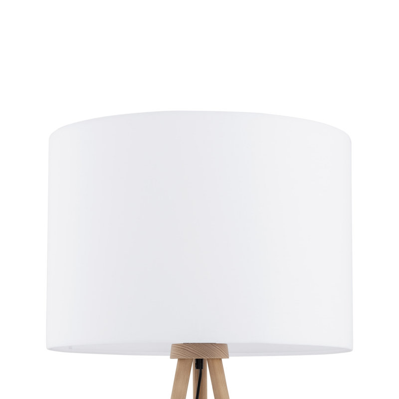 Lampe sur pied Addisin, Blanc