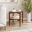 Alissandra Glass Top End Table