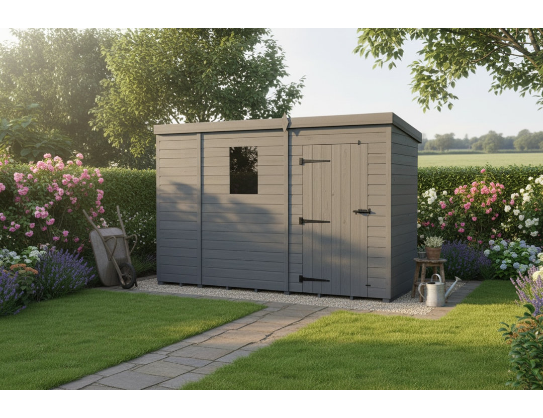9x7 Pent Composite Shed